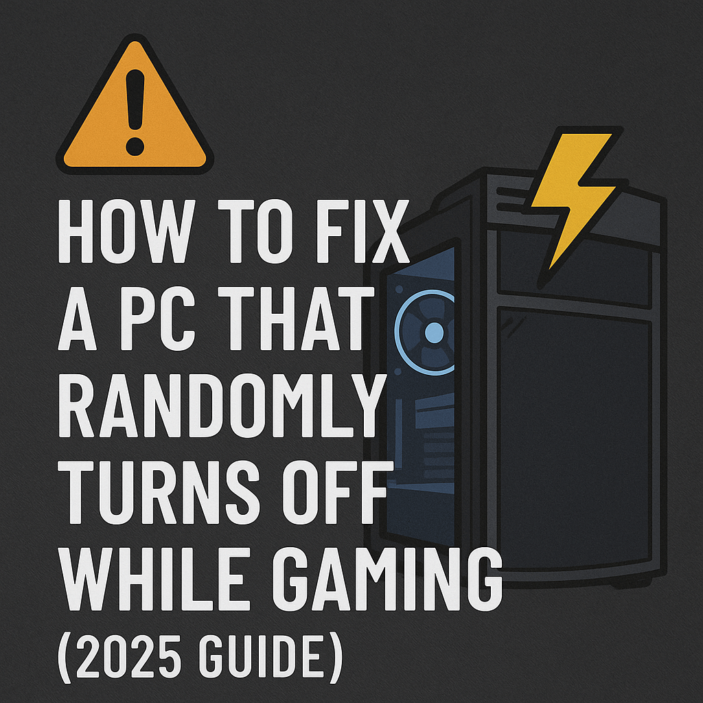 How to Fix a PC That Randomly Turns Off While Gaming (2025 Guide)