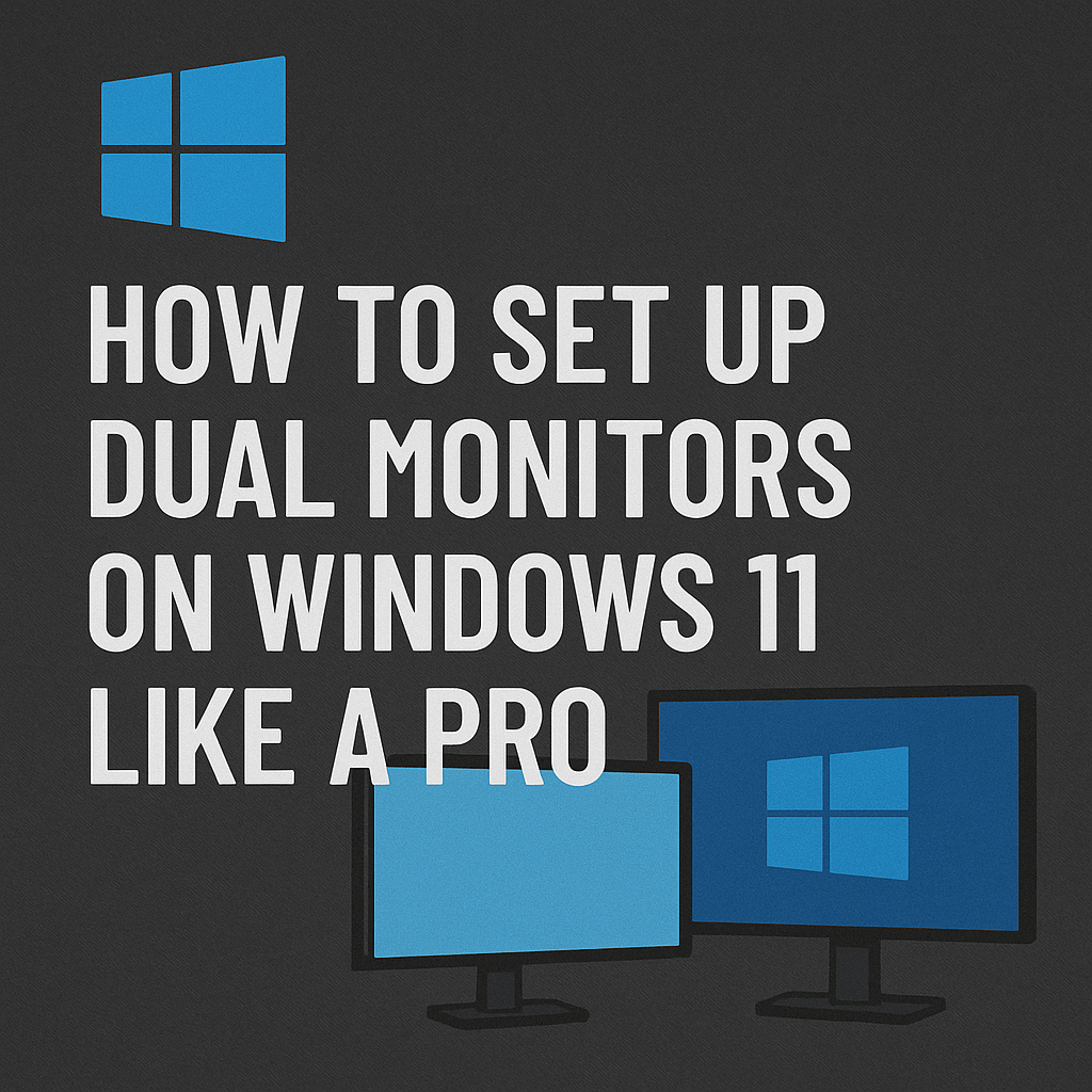 How to Set Up Dual Monitors on Windows 11 Like a Pro