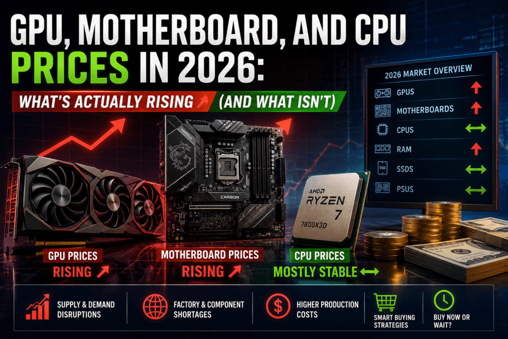 GPU, Motherboard, and CPU Prices in 2026